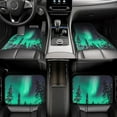 thumbnail image 7 of Pofeuu Northern Lights 2 Print Car Foot Mat Set of 4 Pieces - All-Weather Full Set Floor Mats for Cars Trucks SUVs, 7 of 7