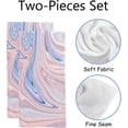 thumbnail image 2 of Coolnut Fingertip Hand Towels, Set of 2 Pcs Abstract Pink Marble Pattern Absorbent Face Bath Towels for Bathroom Kitchen, 30"x15", 2 of 6