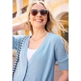 thumbnail image 6 of Woman Within Plus Size Lightweight Short Sleeve V-Neck Cardigan Sweater, 6 of 6