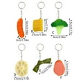 thumbnail image 5 of 4 Pcs Corn Shape Keyrings Decorative Keychain Car Key Chain Simulation Food Keychain Hanging Ornaments Bag Pendant, 5 of 13
