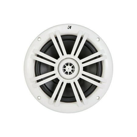 KICKER - 6-1/2" 2-Way Marine Speakers with Polypropylene Cones (Pair) - White