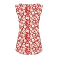 thumbnail image 5 of ClodeEU Women's Floral Print Sleeveless Blouse, Casual U Neck Tank Top for Summer O-Multicolor,Women's Plus XXXXXL, 5 of 7