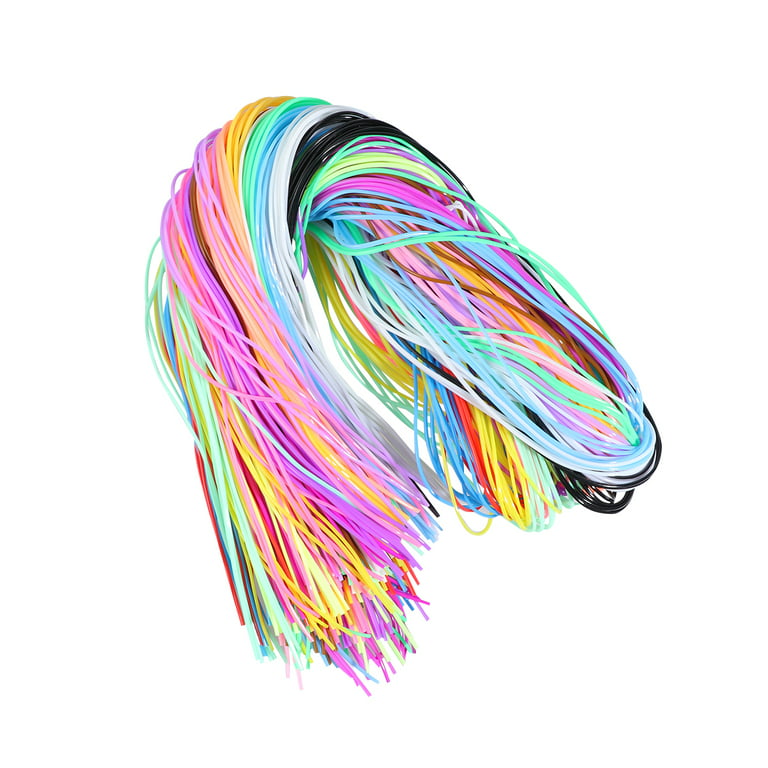 200pcs Colorful Braided Rope PVC Braided Wire Plastic DIY Braided