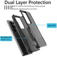 thumbnail image 6 of Galaxy S25 Ultra Case , 2 in 1 Phone Case for Samsung Galaxy S25 Ultra 5G 6.9 inch ,Takfox Shockproof Protection Heavy Duty Armor Hard Plastic & Rubber Rugged Full Body Bumper Cover- Black, 6 of 11