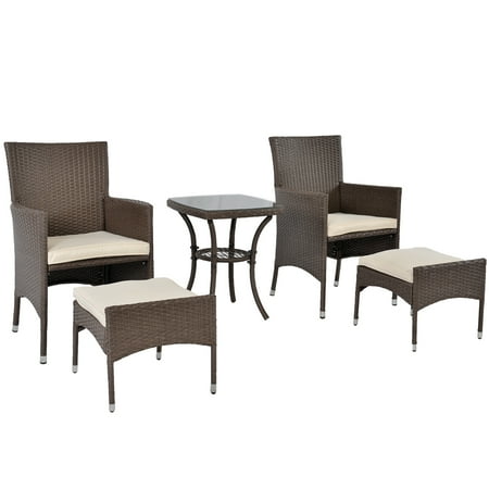 Lch 5 Pcs Outdoor Rattan Sofa Chairs Table Set Patio Furniture Lch 5 Pcs Outdoor Rattan Sofa Chairs Table Set Patio Furniture Conversation Sets Pe Wicker