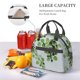 thumbnail image 5 of Disketp Watercolor Green Leaves Lonchera Térmica para Mujer y Hombre, Bolsa de Almuerzo Reutilizable e Impermeable para Trabajo, Viajes y Picnic, 5 of 7