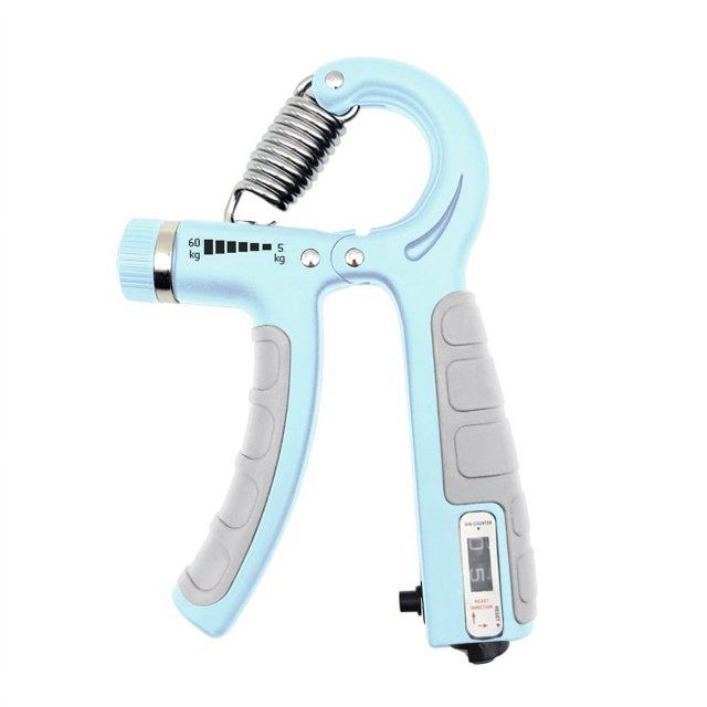 Ejercicio de fitness con agarre para contar, fuerza muscular en los dedos y los brazos, entrenamiento de rehabilitación para la fuerza de la muñeca, dispositivo de tensión para el agarre de los dedos