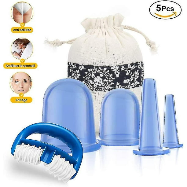 Ventosa anticelulitica 5 piezas de ventosa para celulitis rodillo adelgazante ventosas de masaje de silicona antienvejecimiento reductor de arrugas alivio del dolor reduccion muscular Walmart en linea