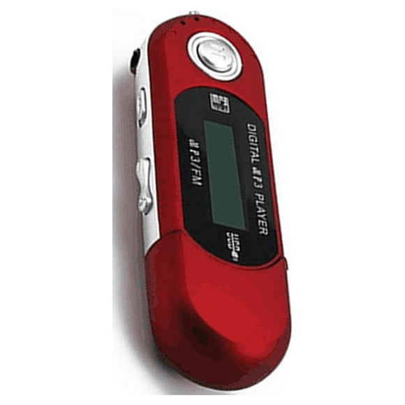 ruzhgo Mini Lecteur MP3 Supporte Clé USB 32G Lecteur de Musique LCD Léger avec Audio 3.5mm pour Prise Contrôle à un Doigt pour Maison Rouge Rouge