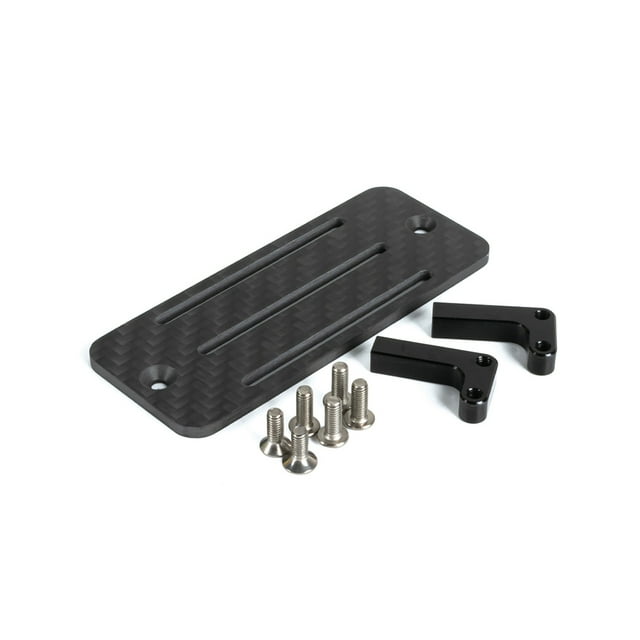 Bewildely RCGOFFLOW 1x placa de montaje de batería de aleación de aluminio difícil de deformar para 1/10 Rc placa de montaje de batería Trx4 Kits de construcción modelo
