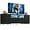 Black, variant on CZMJY Fits 65,70 inch Tv Stand for Bedroom 63" W TV Entertainment Center with LED Lights & Power Outlets 12 Long Fabric Dresser for Bedroom, Hallway, White Dresser Tv Stand