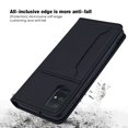 thumbnail image 4 of Dteck Case for Samsung Galaxy A71 4G 6.7-inch, Luxury Magnetic Skin-Friendly Feel Leather Card Holder Wallet Case Folio Kickstand Cover,Black, 4 of 8