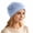 01#Blue, variant on Women's Soft Floral Turban Head Wrap, Stretchy Breathable Lightweight Slouchy Beanie Hat, Daily Outdoor Headwear Purple One Size