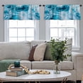 thumbnail image 4 of LALILO Kitchen Curtain Valance Sea Water Ship Trail With Rod Pocket Window Curtain 52"x 18" Set of 2, 4 of 5