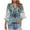 Blue Plus Size Blouse for Women_s, variant on CYMMPU Loose Fit V Neck Spring Tops Blouses for Women Dressy Casual Summer Trendy Shirts 3/4 Sleeve Tunic Tops Flower Pattern Flare Sleeve Business Elegant Work Tops T-Shirts M