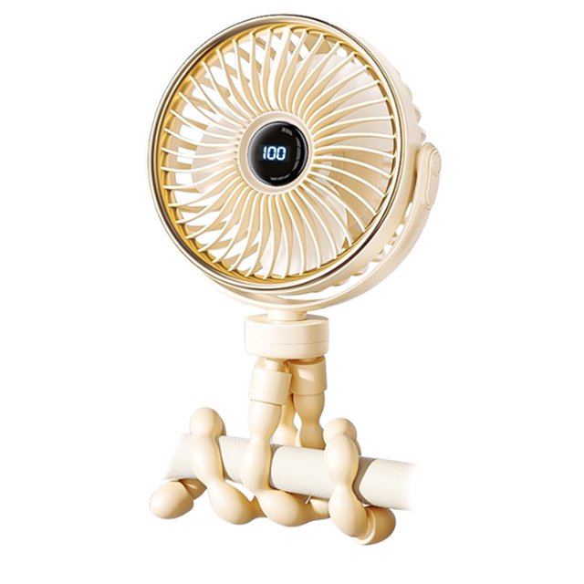 Ventilador Portátil Mano DQrwqpou Mini Pulpo con Trípode Flexible para Coche Sala Oficina