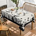 thumbnail image 2 of Halloween Tablecloth 60×84 Inch Rectangular, Castle Tree Scary Themed Washable Table Cover for Party Picnic Dinner Decor, 2 of 6