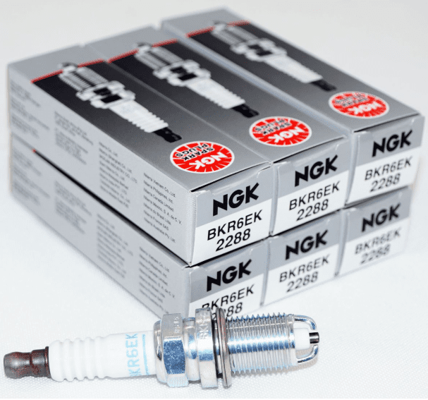 Set of 6 NGK V-Power Copper Spark Plugs BKR6EK (Stk#2288)