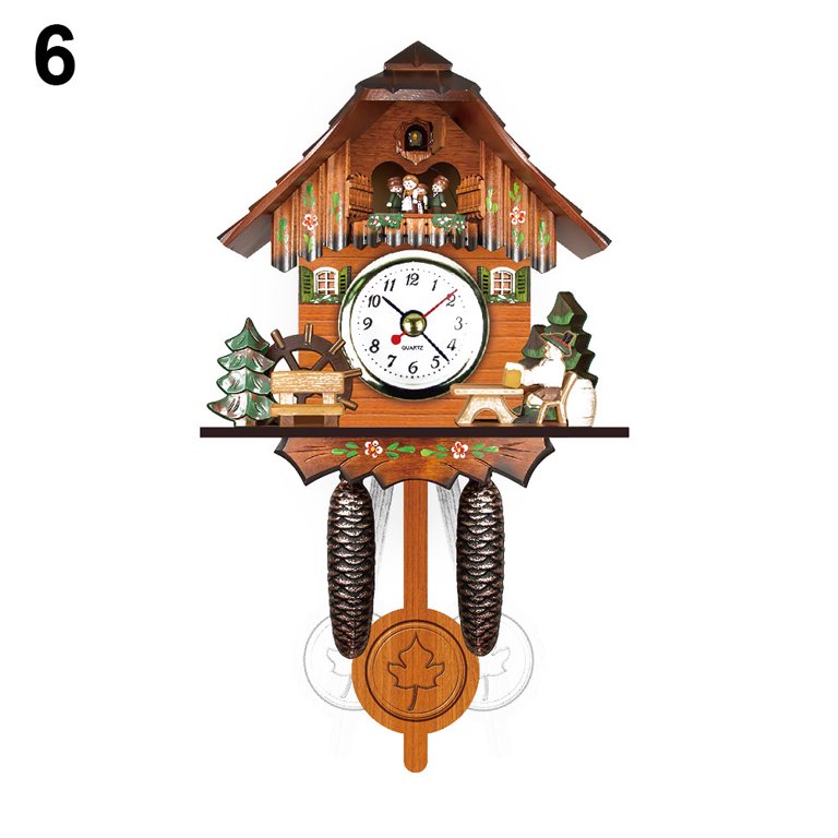 Wooden Cuckoo Wall Clock Bird Time Bell Swing Alarm Watch Home Art Decor Com Alex Wooden Cuckoo Wall Clock Bird Time Bell Swing Alarm Watch Home Art Decor Other, Alarm Clock Bird