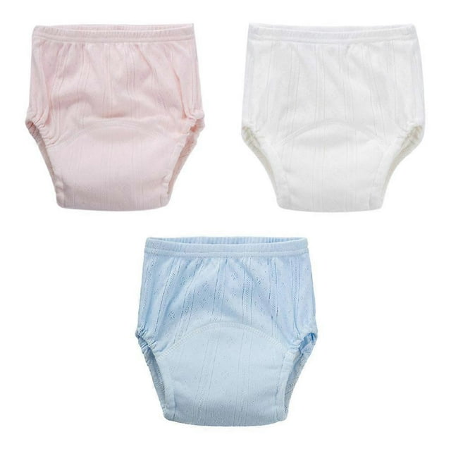 3pcs Baby Potty Training Pants Cotton Training Underwear (Assorted Color)