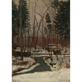thumbnail image 2 of Ladislav Mednyánszky 11x14 Black Ornate Wood Framed Double Matted Museum Art Print Titled: Thaw (1877-1880), 2 of 5