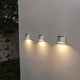thumbnail image 4 of mfyjkho Luz solar para escaleras exteriores y patios, carcasa de plástico plateado, encendido y apagado automático, resistente a la intemperie, 10 x 7 x 3,5 cm, paquete de 1, 4 of 6
