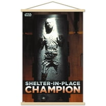 Star Wars: Saga - Han Solo - Shelter In Place Wall Poster with Wooden Magnetic Frame, 22.375" x 34"