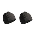 thumbnail image 4 of Eigraketly Gorro de natación de moda de nylon - Amplia aplicación para todas las edades Gorro de natación elástico Gorro de piscina negro negro 2Conjunto, 4 of 6