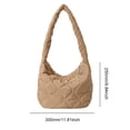 thumbnail image 2 of Bolso de hombro acolchado para mujer bolso Hobo versátil y hinchado bolso de mano bolso de viaje, 2 of 8