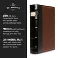 thumbnail image 5 of Bellagio-Italia CD/DVD Storage Binder - Brown - Leather - 96-Disc Capacity - Storage Organizer for DVDs, CDs, Blu Rays, & Video Games - Acid-Free Binder Organizer Sheets - 2 Pack, 5 of 6