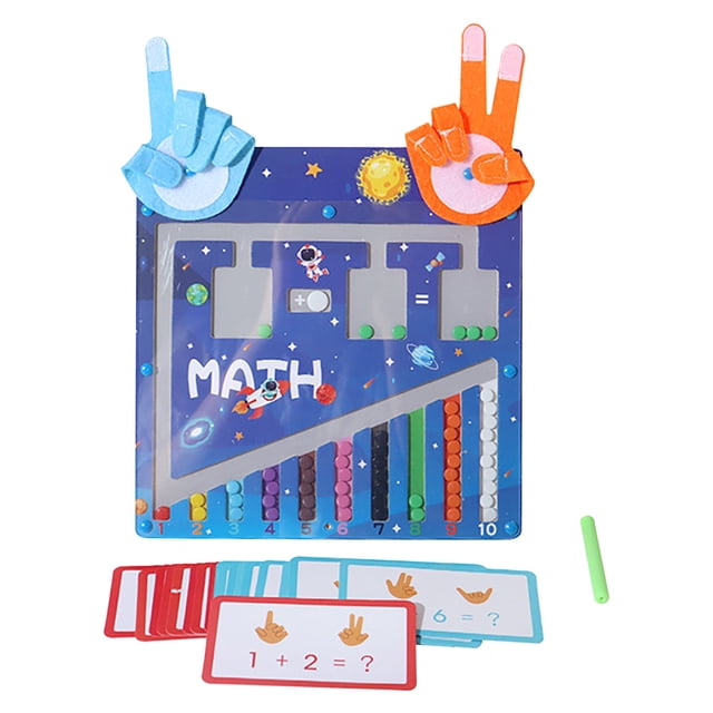 colours Montessori Math Toy Magnetic Bead Maze Counting Board Finger Number Learning Toy For Kids Addition Subtraction Educational Tool 310G Early Childhood Math Manipulative