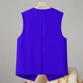 thumbnail image 5 of Blue Womens Jacket Women's Autumn and Winter Vest Small Waistcoat Suit Waistcoat Jackets for Women, 5 of 6