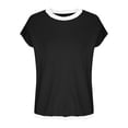 thumbnail image 6 of Itsame Loose Sweater for Womens Long Sleeve Pullover Sweaters Crew Neck New Solid Color Casual Relaxed Sweatertop Black Size L, 6 of 6
