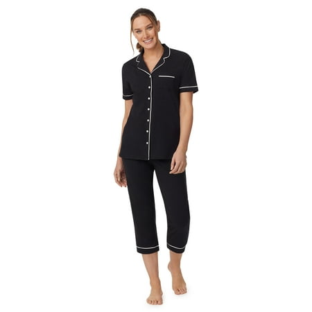 

Aria Short Sleeve 100% Cotton Notch Collar Pajama Set with Pockets Women’s Sizes S-4X