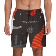 thumbnail image 2 of Picia Christmas Gnomes In Red Hats pattern Mens Swim Trunks with Compression Liner Stretch Beach Shorts Quick Dry with Zipper Pockets No-Chafing Board Shorts-XX-Large, 2 of 9