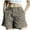Gray, variant on Uaswgudfs Women's Elastic Waist Cargo Shorts with Pockets - Stretch Casual Utility Comfort Fit Outdoors Style Shorts