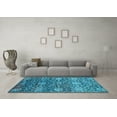 thumbnail image 3 of Ahgly Company Indoor Rectangle Oriental Light Blue Industrial Area Rugs, 4' x 6', 3 of 4