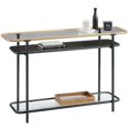 thumbnail image 3 of Sauder Boulevard Cafe Glass Top Console Table in Black and Copper, 3 of 6