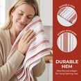 thumbnail image 3 of Unique Bargains Striped Cotton Kitchen Towels Orange 26" x 18", 3 of 8