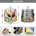 thumbnail image 2 of Yayeee Ashtray with Lid for Cigarette Smokeless Stainless Steel Home Ash Holder, Minimalist Triangles, 2 of 7