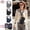Black large size + neck strap, variant on Anti-theft card holder, multifunctional passport bag, business portable storage bag, waterproof document bag, wallet
