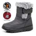 thumbnail image 6 of Women's Waterproof Winter Snow Boots - Mid-Calf Warm Boots with Faux Fur Collar and Buckle Detail for Cold Weather, 6 of 10