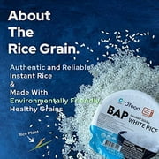 Chung Jung One O'Food BAP, Instant Cooked Sticky White Rice, Ready to Eat, Microwavable & Gluten-Free, Pack of 3
