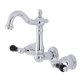 thumbnail image 1 of Kingston Brass Ks1221Pkl Duchess - Grifo De Baño Para Montaje En Pared, Dos Manijas, Cromo Pulido, 1 of 1