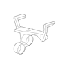 Genuine OE Mercedes-Benz ECM Lower Bracket - 177-150-18-73