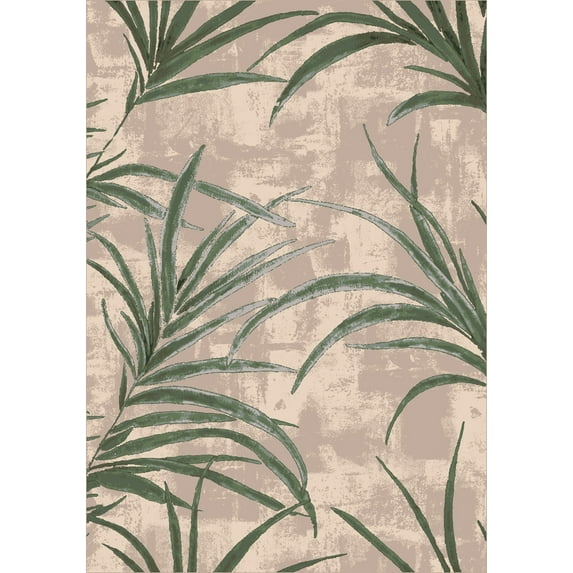 Milliken Pastiche Area Rug RAIN FOREST ALABASTER Rain Forest Alabaster 3' 10" x 5' 4" Oval