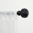 thumbnail image 2 of Exclusive Home Clancy 1" Curtain Rod and Finial Set, Adjustable 35"-66", Black, 2 of 8