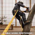 Black Rigging Rope Black 1/2IN x 100 FT Static Polyester Arborist Rigging Climbing Rope ...