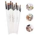 thumbnail image 4 of 12Pcs Detail Paint Brush Round Ended Nylon For Artists Beginners Friends, 4 of 8