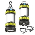 thumbnail image 3 of 2 Pack LED Camping Lantern Flashlight Rechargeable, Consciot Portable Torch with 6 Light Modes, 3600mAh Power Bank, IPX4 Waterproof, USB C, Camping Lights for Hurricane, Emergency, Survival Kits, 3 of 4
